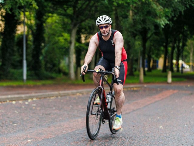 Enjoying the cycling leg of the Bogside & Brandywell Health Forum Danny Quigley 'Try-a-Tri' triathlon. (Photo: Micam Photography)