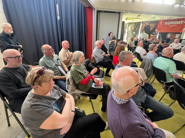 A section of the audience at the launch of 'Paul Whitters: A Generous Spirit' in the Museum of Free Derry.