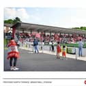 An artist's impression of the North Terrace at the Ryan McBride Brandywell Stadium which got the green light from Council's Planning Committee this week.