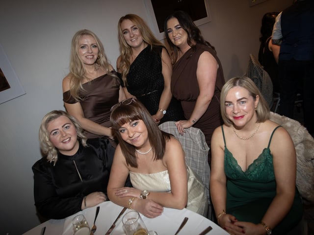 Some of the group from the Old Library Trust pictured on Saturday night. : .