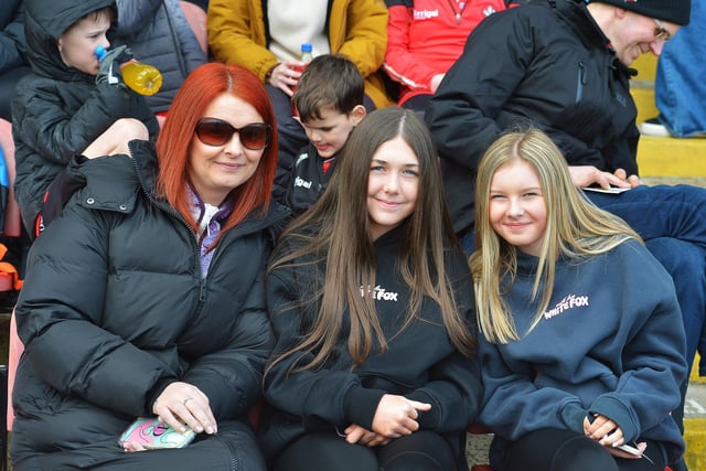 Fans in Celtic Park on Sunday afternoon for Derry's National football League game against Mayo. Photo: George Sweeney