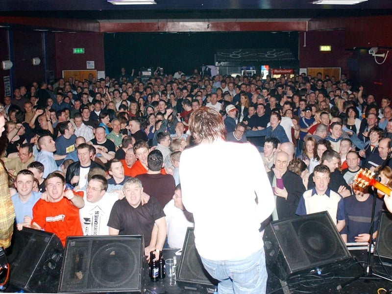 The Undertones on stage in 2003.
