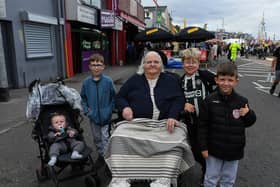 Members of the Holmes family visiting the Foyle Maritime Festival.  Photo: George Sweeney