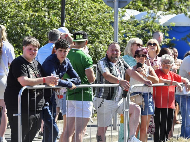 Spectators were treated to spills and thrills during the Carndonagh Festival Soapbox Derby held on the town centre on Saturday afternoon. Photo: George Sweeney