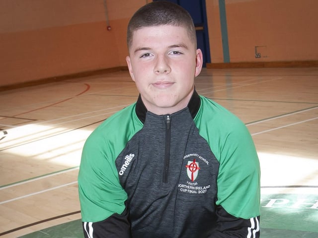 SHEA McGARVEY (Defender): A no-nonsense defender who is very physical in his defending. Was sent up front against St Louis Grammar at Ballymena and contributed to the equaliser.