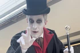 One of the spooky characters in Foyleside Shopping Centre