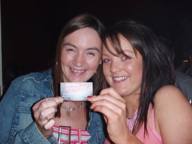 OLYMPUS DIGITAL CAMERA : Enjoying a night out in Derry city centre and catching the Ulsterbus nightbus home back in April 2005.