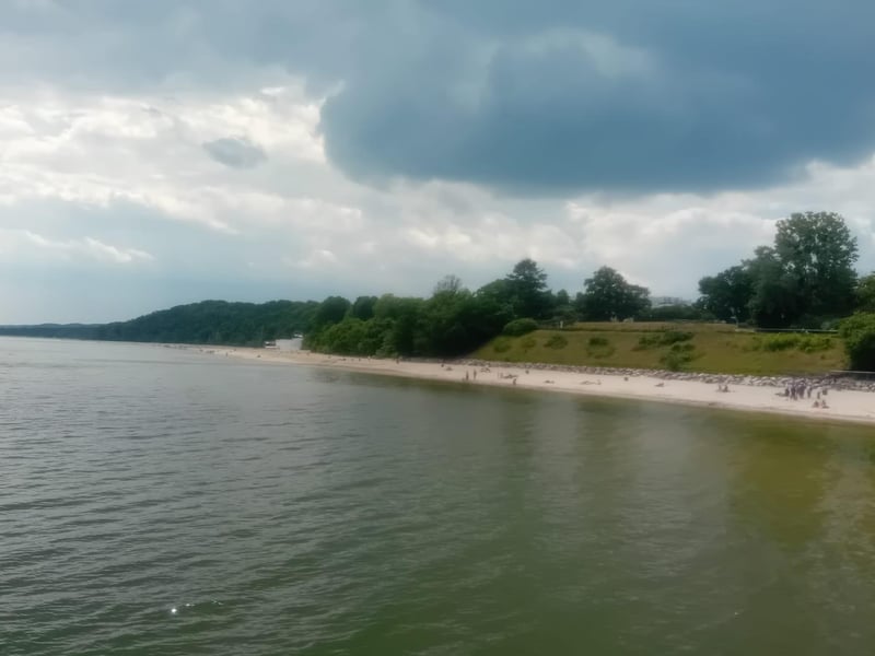 The beach at Orlowo.