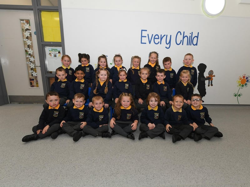 Mrs Gorman’s P1 class at Ebrington Primary School.