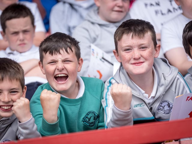 The annual Fan the Flame mass was celebrated recently in Celtic Park for pupils who recently made their confirmation.