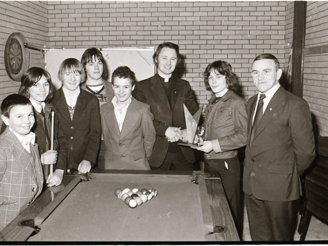 Athletic FC annual prize giving at St Mary's Youth Club, and St Eugene's Parish League pool and football competition winners.