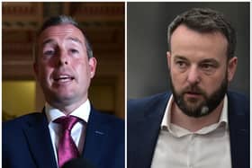 Education Minister Paul Givan and Foyle MP Colum Eastwood.