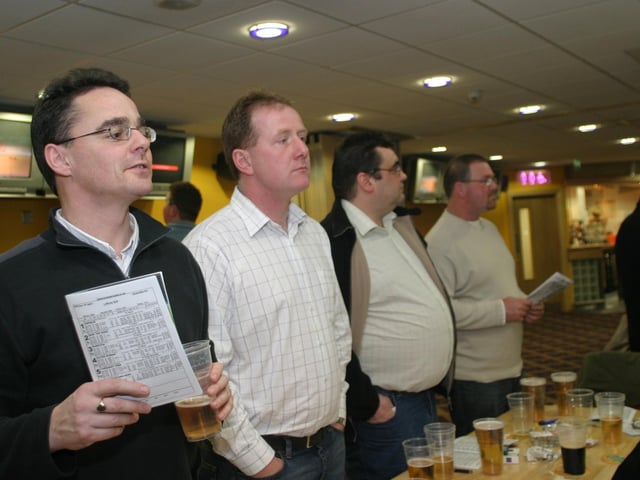 Out and about at the Lifford dog track in early 2004.