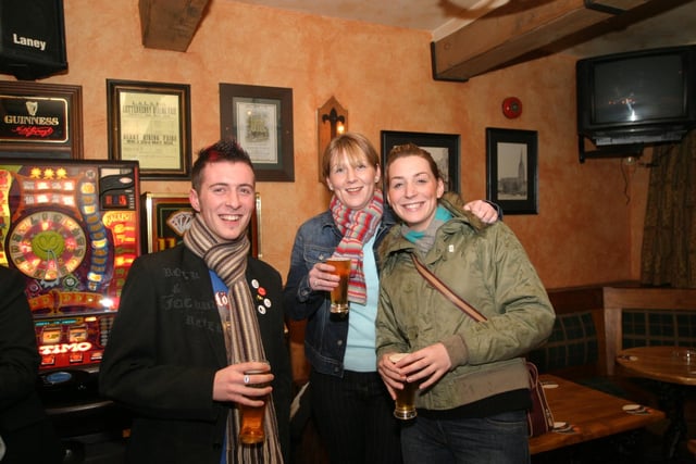 Enjoying a few pints in The Don in January 2004.