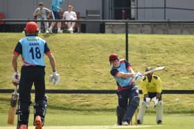Swung away by Newbuildings batsman Ross Dougherty during their Senior Cup win over Letterkenny on Saturday.