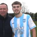 Ardmore striker Jack Coyle and his father, Derry City legend Liam.