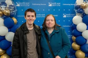 Jamie Kavanagh and mum Mary at the Best in Further Education awards held at North West Regional College in Strand Road.