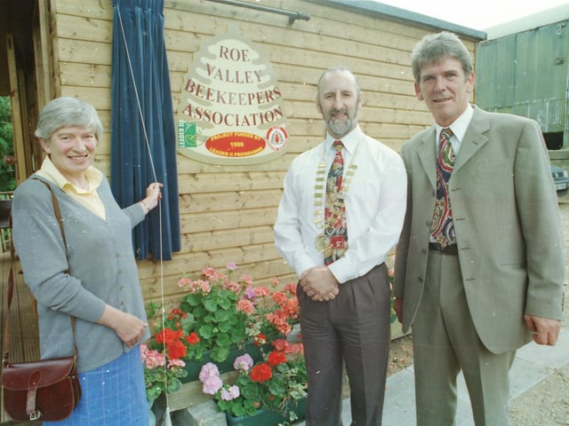 The unveiling of a new Roe Valley Beekeepers Association project.
