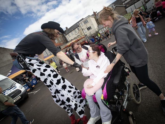 Enjoying the festivities at the Feile '25s Party in the Park (Big Bog BBQ) in Pilot's Row on Saturday. (Photos: Jim McCafferty Photography) : .