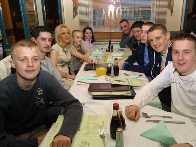 Friends and family enjoy Gareth Cullen's 18th birthday meal at China Garden