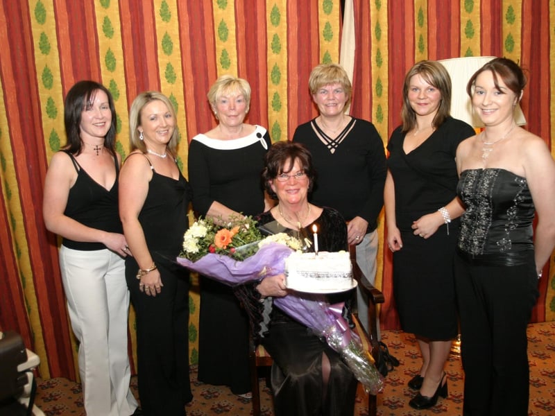 Celebrations back in 2004: Annie Courtney