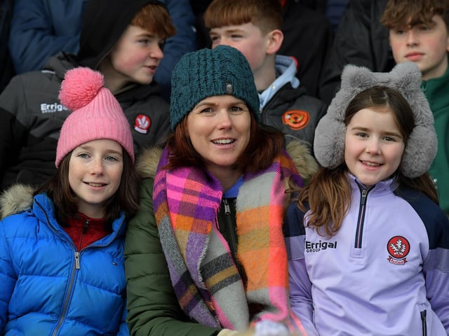 Fans in Celtc Park for the Derry v Dublin game on Saturday. Photo: George Sweeney