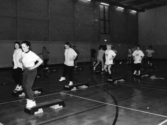 Stepaerobics at Shantallow Community Centre.