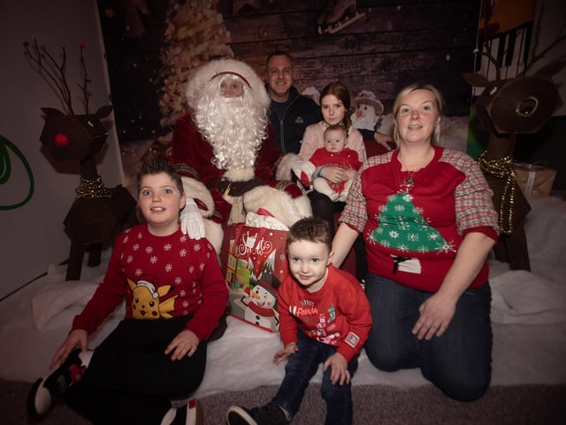Baby Isla and family enjoyed meeting Santa Claus on Monday night.