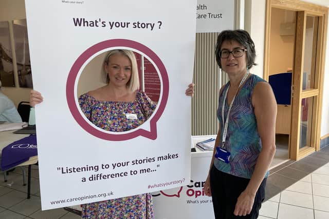 Michelle Scott, Patient Client Experience Lead for the Trust and Vi Gray, former Care Opinion facilitator in the Western Trust.