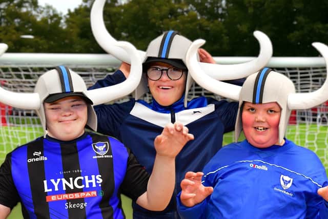 Aodhan Collins, Zain Attia, Dylan Millar are all players on the Oxford Bulls FC and 'cannot wait' to take part in the Spring Carnival Parade on St Patrick's Day in Derry this year.