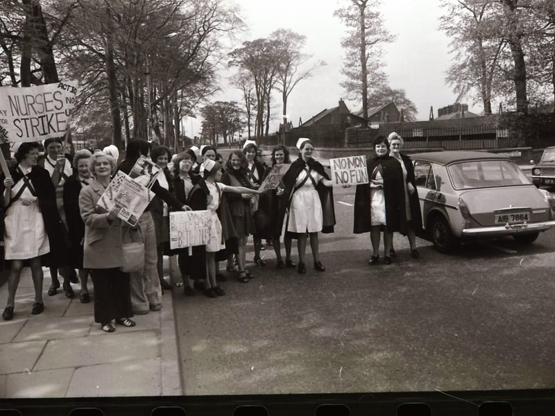 Nurses' stoppage and protest and Altnagelvin Meals protest.