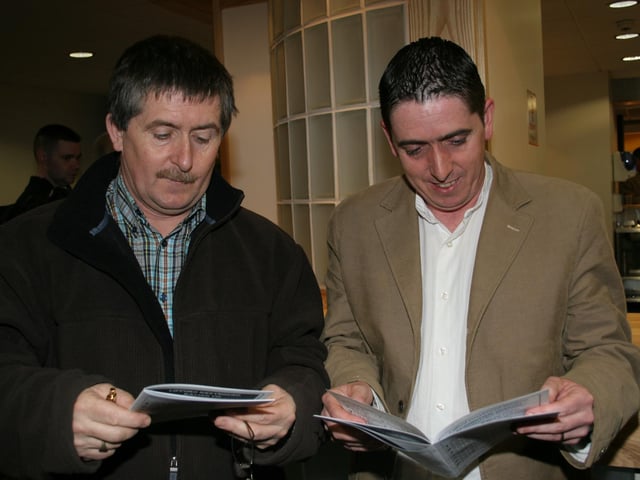 Derry and Donegal people enjoying a night at Lifford races in April 2005.