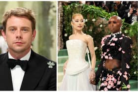 Jonathan Anderson attends The 2024 Met Gala Celebrating "Sleeping Beauties: Reawakening Fashion" at The Metropolitan Museum of Art on May 06, 2024 in New York City. (Photo by Dia Dipasupil/Getty Images)On right:  Ariana Grande and Cynthia Erivo attend The 2024 Met Gala Celebrating "Sleeping Beauties: Reawakening Fashion" at The Metropolitan Museum of Art on May 06, 2024 in New York City. (Photo by Dia Dipasupil/Getty Images)