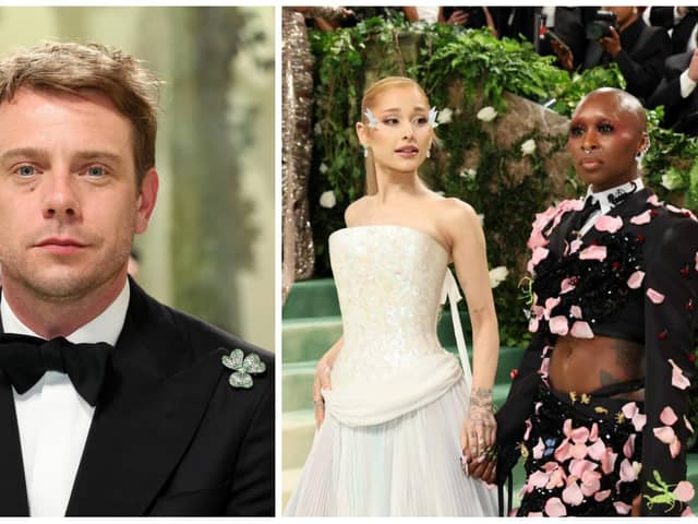 Jonathan Anderson attends The 2024 Met Gala Celebrating "Sleeping Beauties: Reawakening Fashion" at The Metropolitan Museum of Art on May 06, 2024 in New York City. (Photo by Dia Dipasupil/Getty Images)On right:  Ariana Grande and Cynthia Erivo attend The 2024 Met Gala Celebrating "Sleeping Beauties: Reawakening Fashion" at The Metropolitan Museum of Art on May 06, 2024 in New York City. (Photo by Dia Dipasupil/Getty Images)