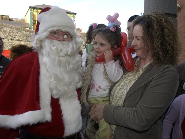Santa at Foyleside in 2005.