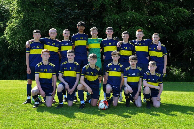 The Don Boscos team that defeated Tristar in D&D U15 Championship Summer Cup final at Prehen on Sunday morning last. Photo: George Sweeney. DER2322GS - 35