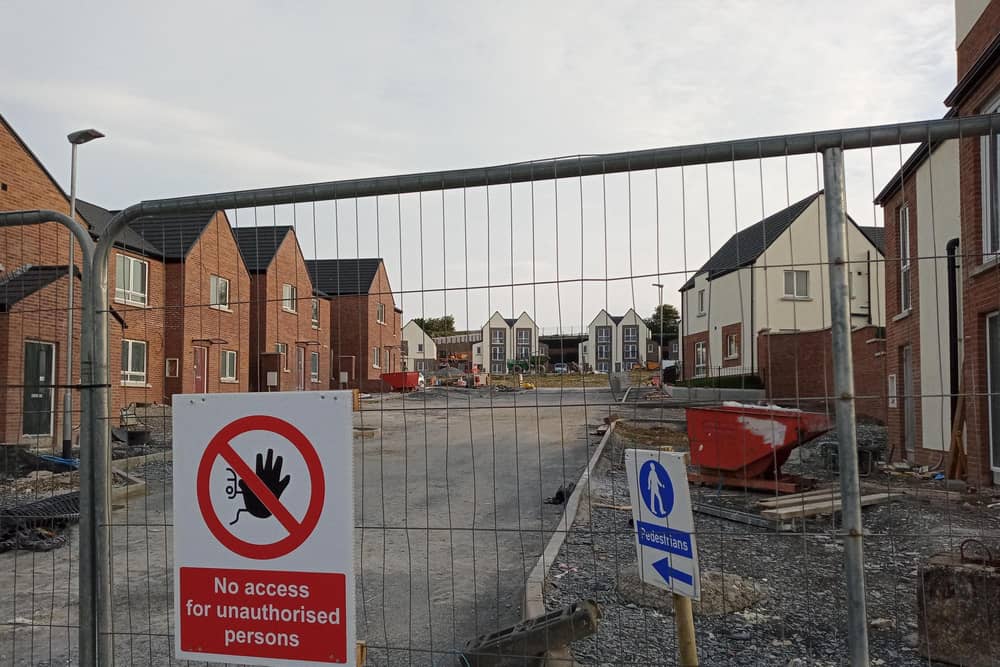 Homes under construction previously in Derry. (File picture)