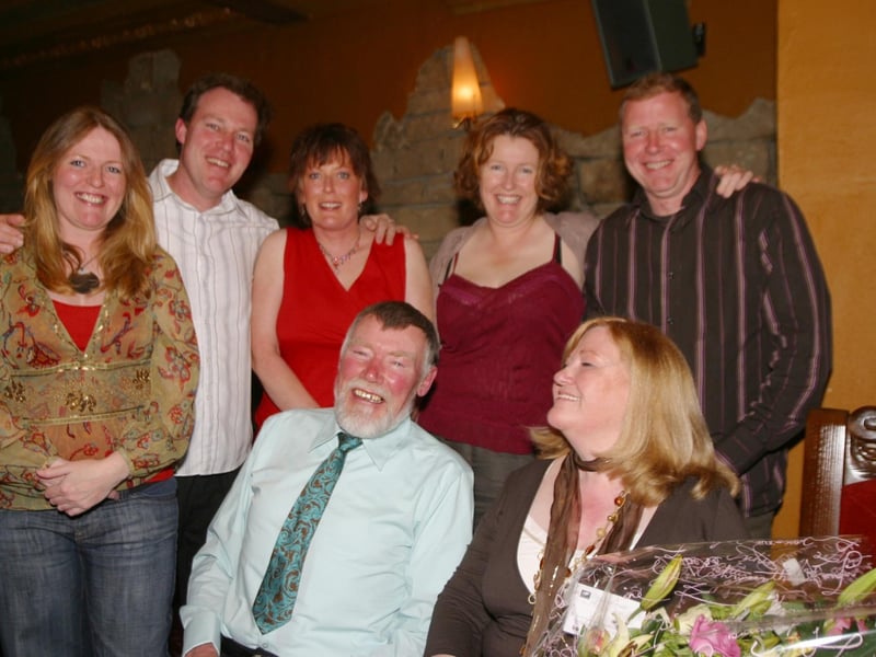 The Happy Couple with thie daughters Kim, Dano, and Lane sons Ken and Hugo, missing from the photograph are Agnes, Patrick, Stephen,Sue and Joseph. 2954/dd : .