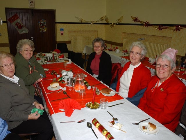 Christmas parties for Derry's senior citizens in December 2003