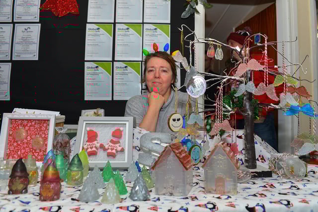 Stall holders had a variety of gifts on sale at the Galliagh Community Christmas Craft Fair and Wonderland on Saturday afternoon.  Photo: George Sweeney