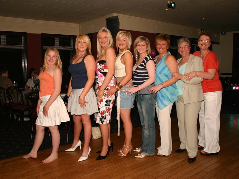 Granny Avril second right shows Emma and the girls how to put the best foot forward. 4015/dd : .