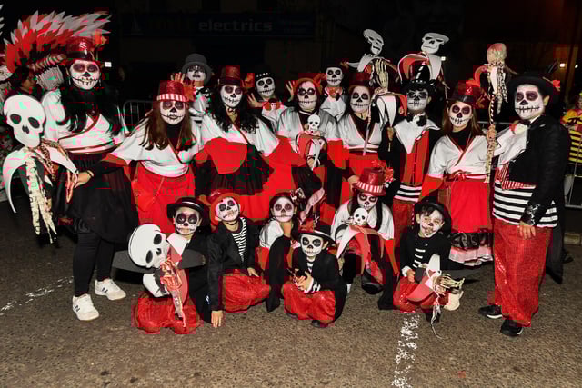 One of the groups who took participated in the Halloween parade.  Photo: George Sweeney