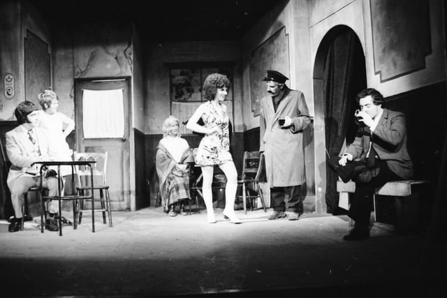 A scene from the '71 Players production of 'Many Young Men of Twenty'.