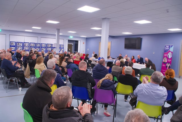 There was a large turnout for the launch of Tony Hassan's memoir 'From Old Streets to New Homes'.