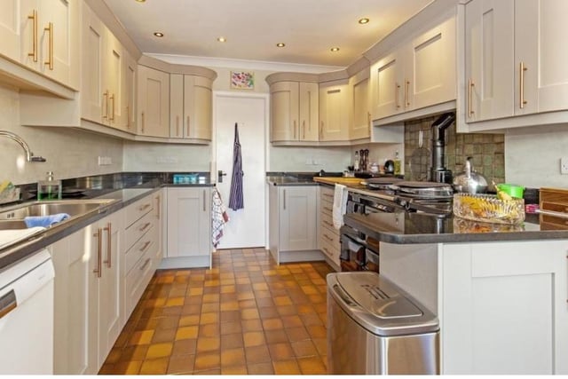 The breakfast kitchen has an Aga range cooker, solid granite worksurfaces and a pantry.
