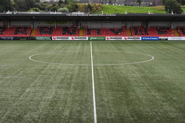 The 3G pitch at the Brandywell Ryan McBride Stadium has led to an increase in injuries to Derry City players. Photograph: George Sweeney