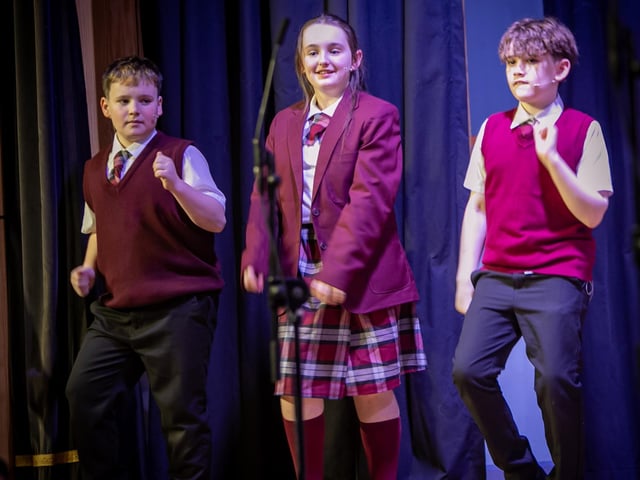 The Backing Singers pictured on Thursday night.