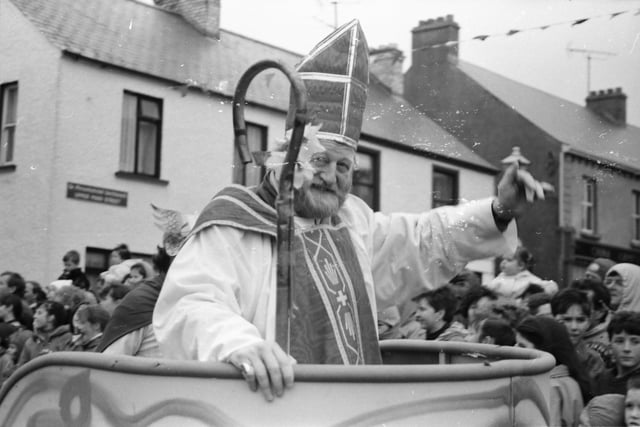 The big man himself at the 1993 Buncrana St. Patrick's Day parade.