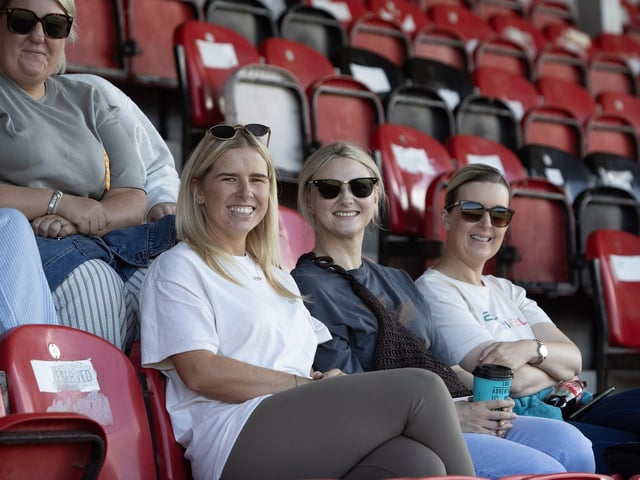 Some of the mums enjoying the football at the Ryan McBride Cup at Brandywell on Thursday. (Photos: Jim McCafferty Photography)