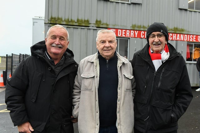 Fans in the Brandywell for Derry City’s game against Shelbourne. Photograph: George Sweeney
